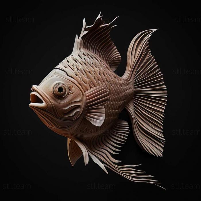 3D model Common scalar fish (STL)